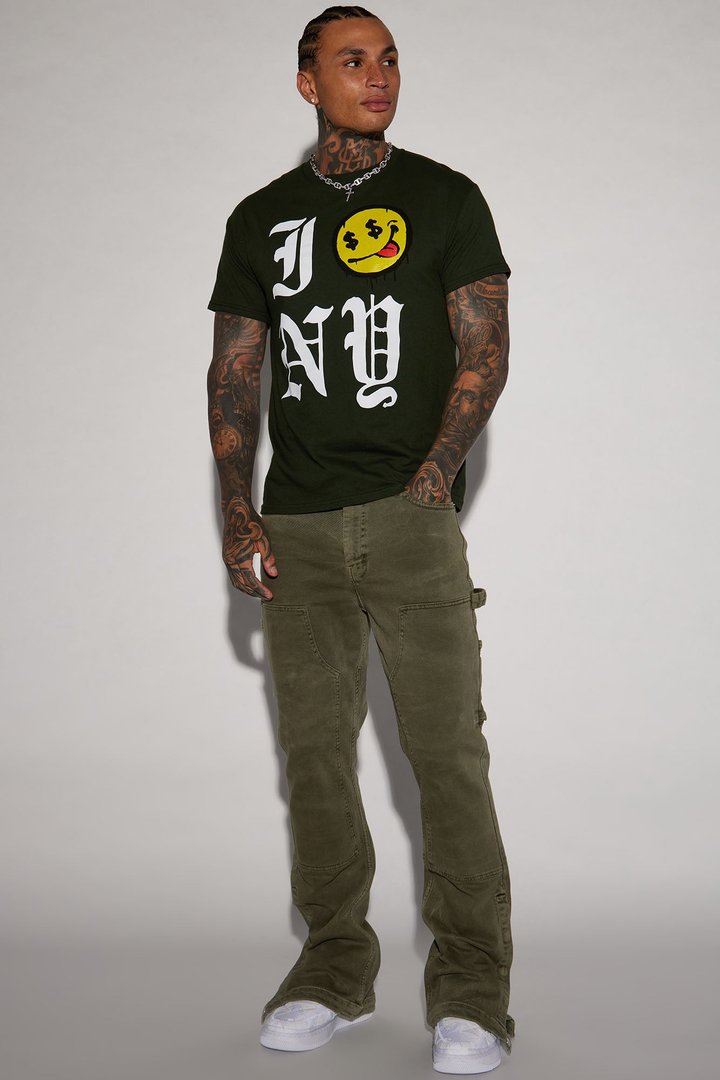 Indestructible Slim Flare Carpenter Pants - Olive