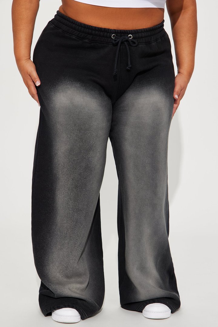 Gianna Washed Lounge Pant - Black