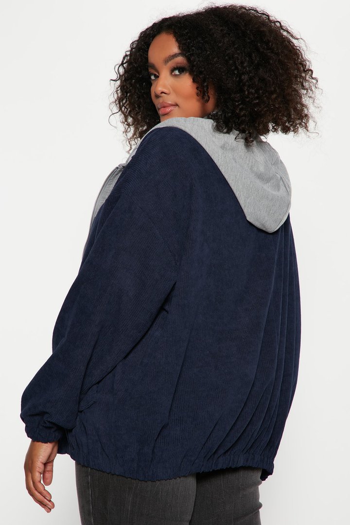 Hanging With The Boys Corduroy Jacket - Navy