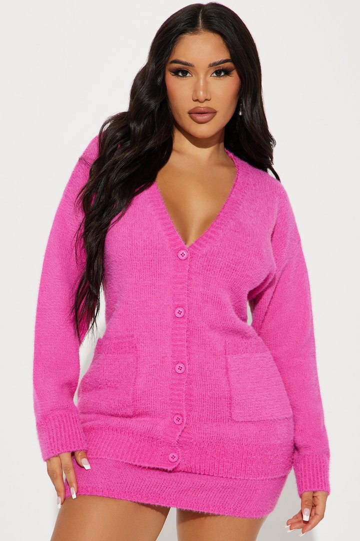 Regina Sweater Skirt Set - Pink