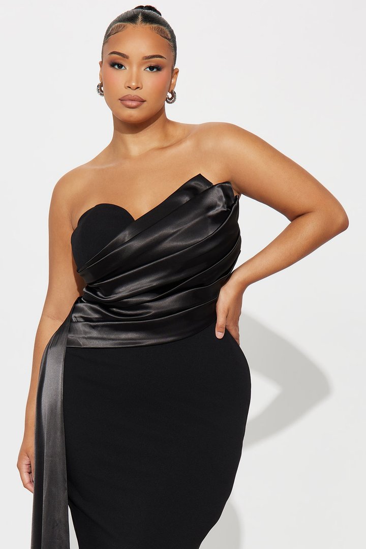 Katarina Maxi Gown Dress - Black