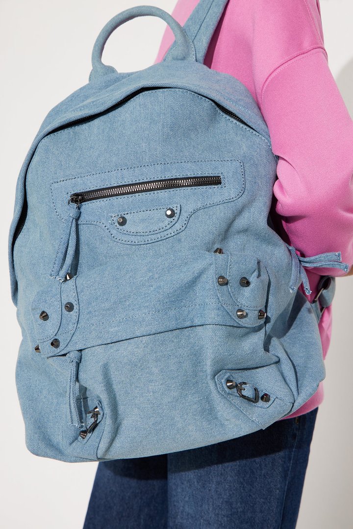 Mini Katrina Denim Backpack - Light Wash