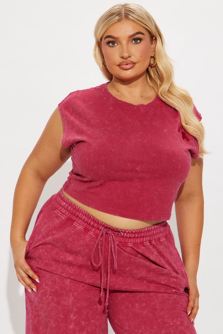 Adelle Lounge Pant Set - Magenta