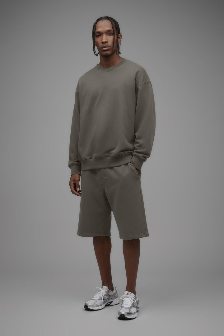410 Oversized Crewneck - Moss Grey