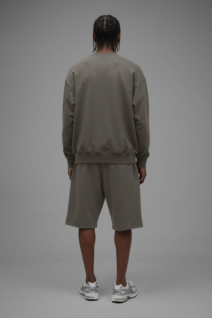 410 Oversized Crewneck - Moss Grey