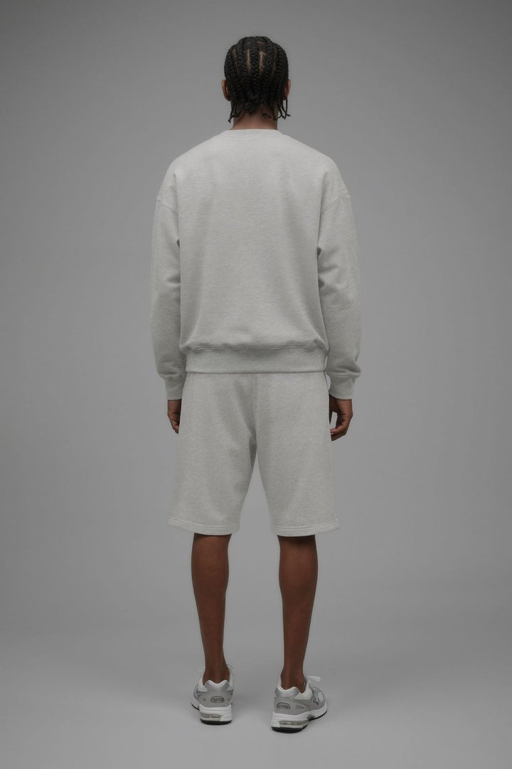 410 Oversized Crewneck - Heather Grey