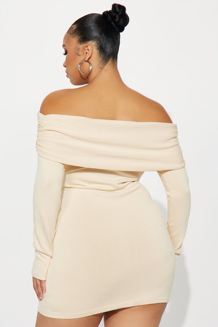 Luisa Sweater Corset Mini Dress - Ivory