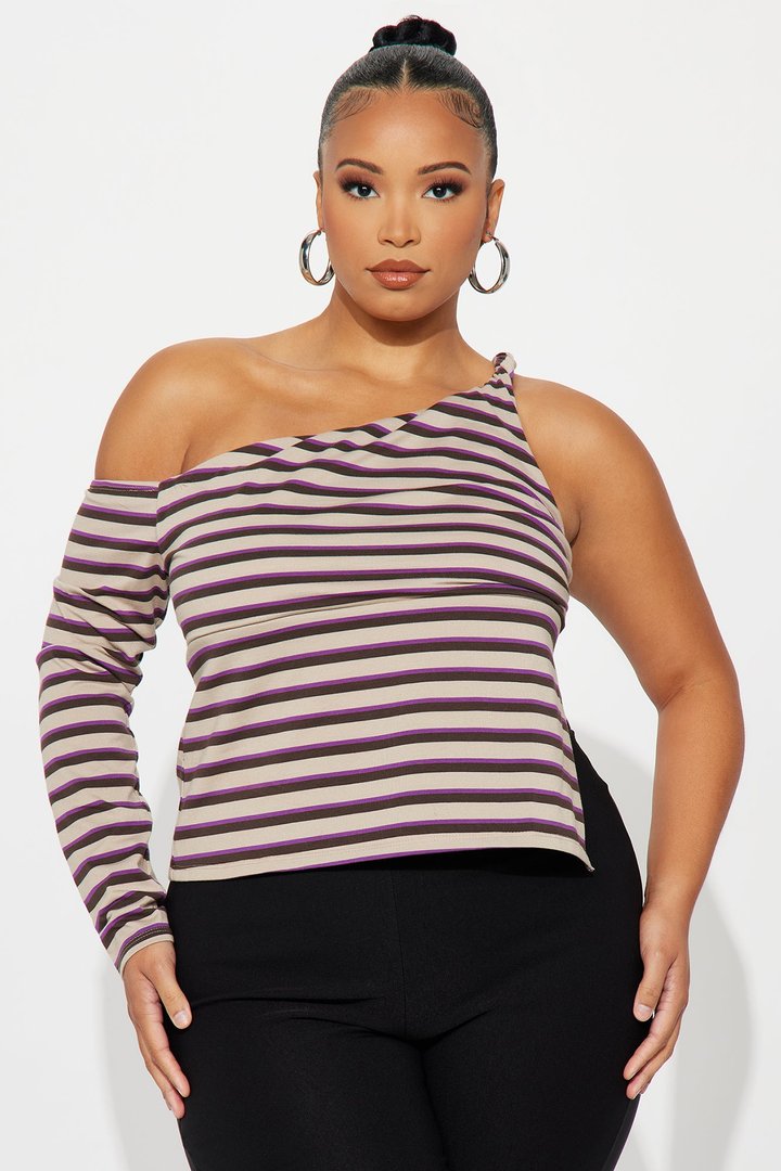 Jessie Off Shoulder Top - Pink/combo