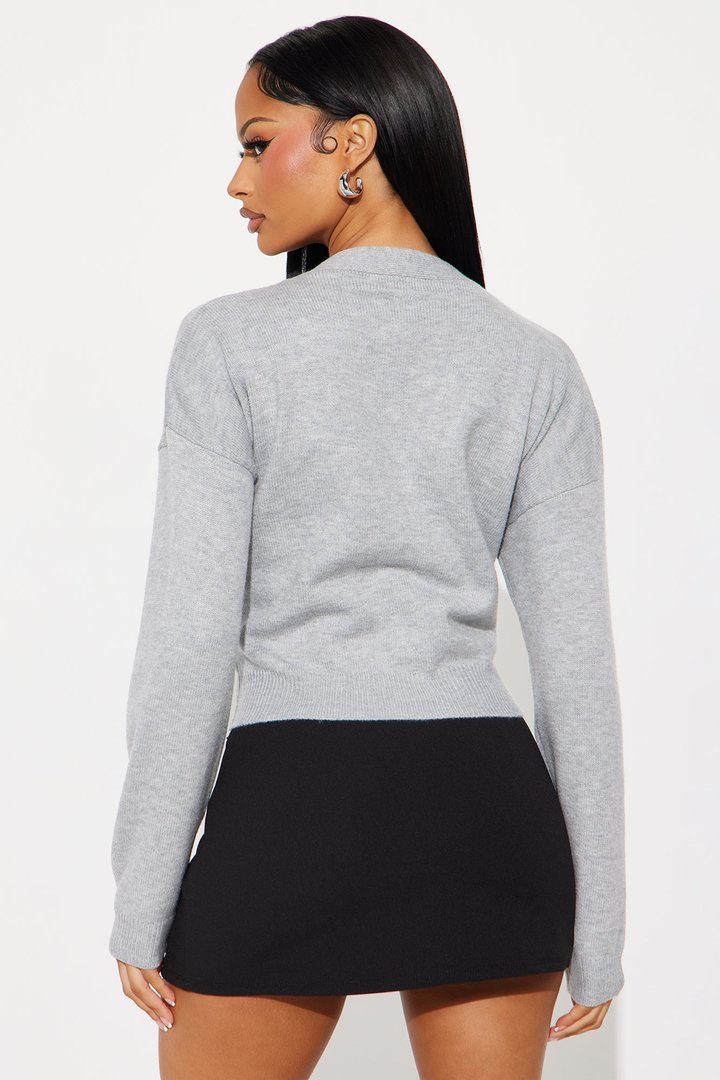 Soft Whispers Cardigan - Heather Grey