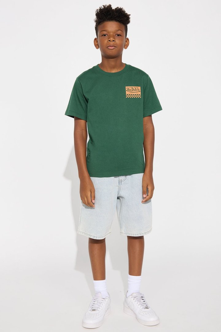 Mini Oversized Von Dutch Motor Works Tee - Green