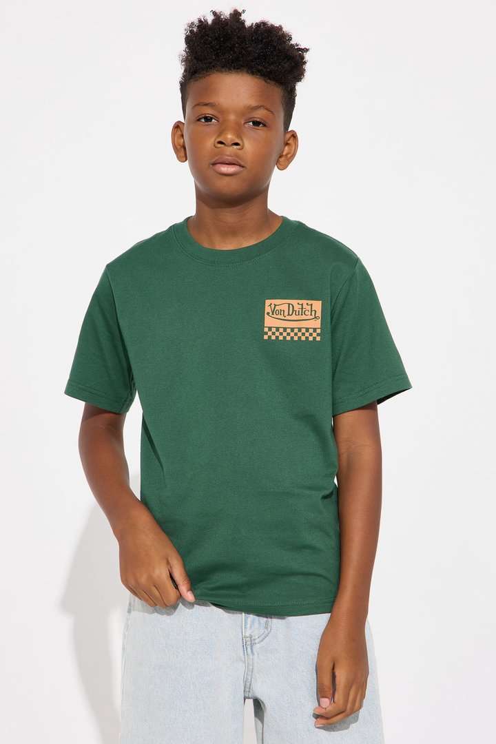 Mini Oversized Von Dutch Motor Works Tee - Green