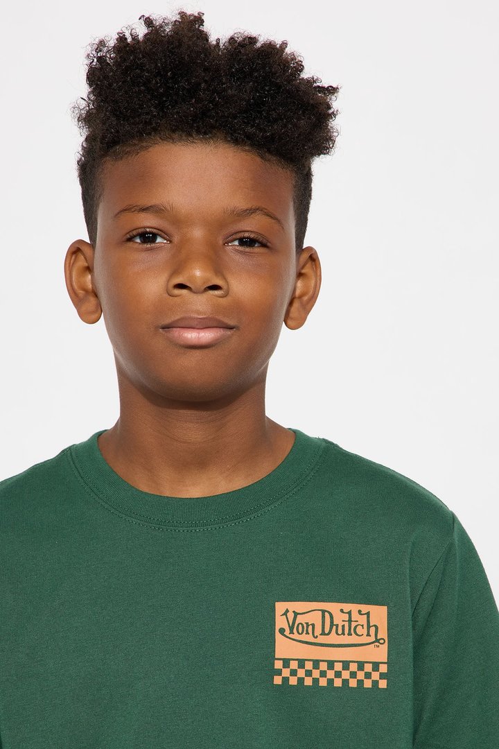 Mini Oversized Von Dutch Motor Works Tee - Green