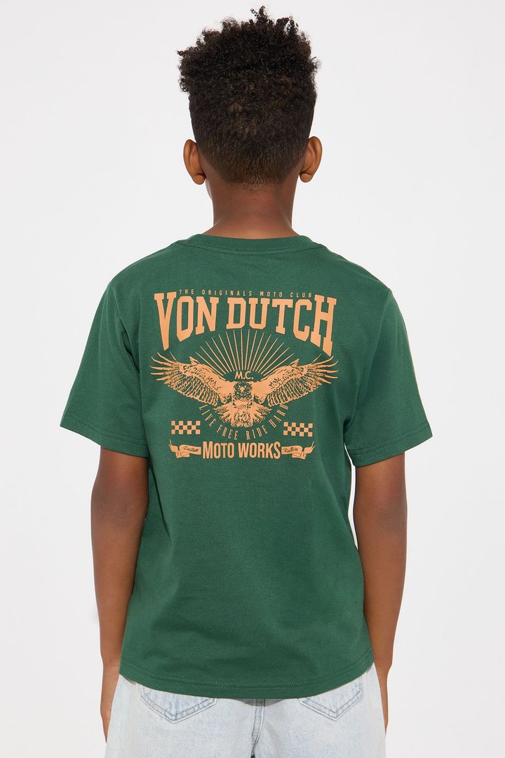 Mini Oversized Von Dutch Motor Works Tee - Green