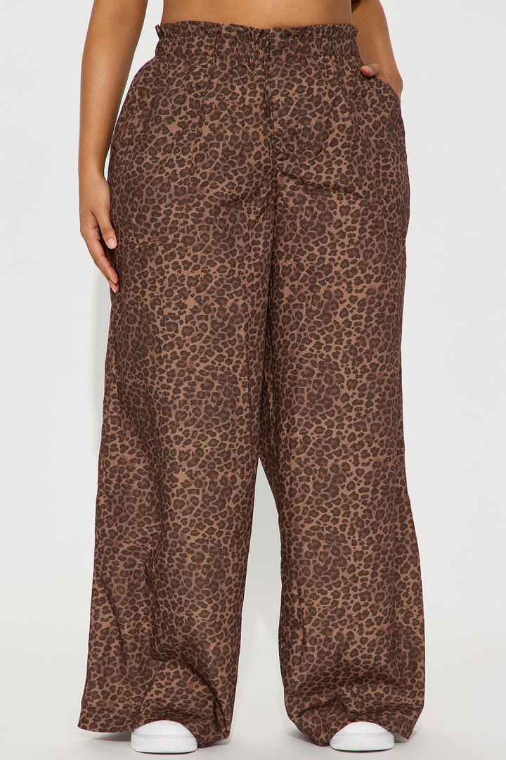 Do What You Will Leopard Pant - Brown/combo