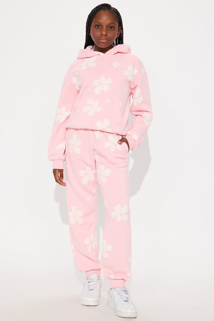 Mini Always In Bloom Fleece Jogger - Pink/combo