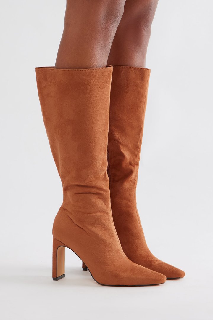 Bynes Knee High Boots - Camel