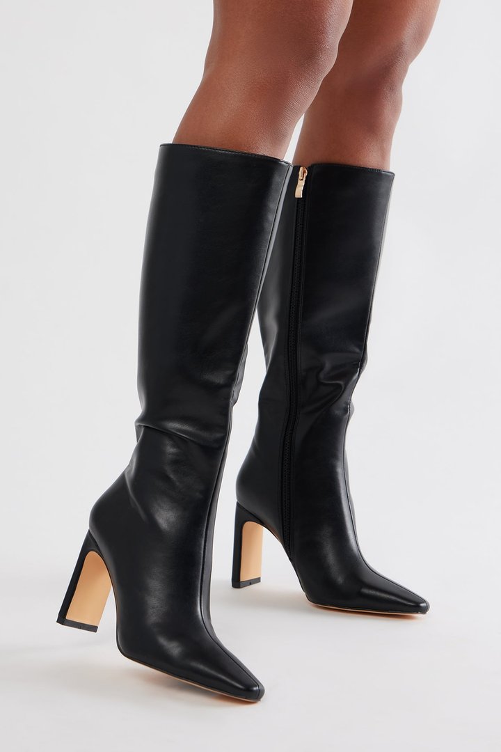 Bynes Knee High Boots - Black