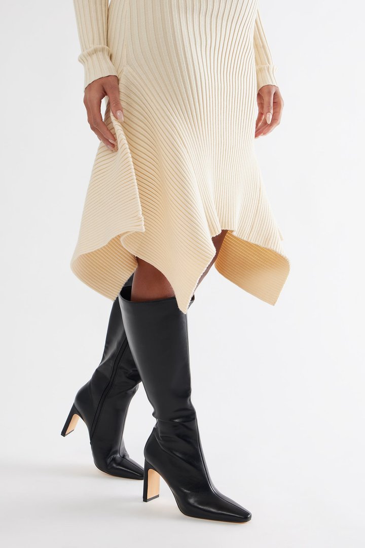 Bynes Knee High Boots - Black