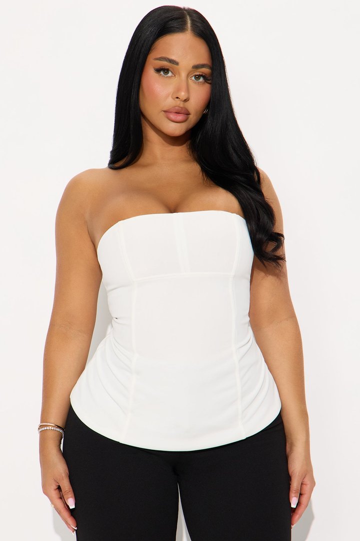 Modern Fairy Tale Strapless Corset Top - Ivory