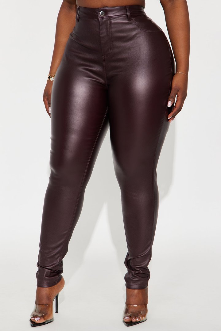 Sammie High Rise Pants - Wine