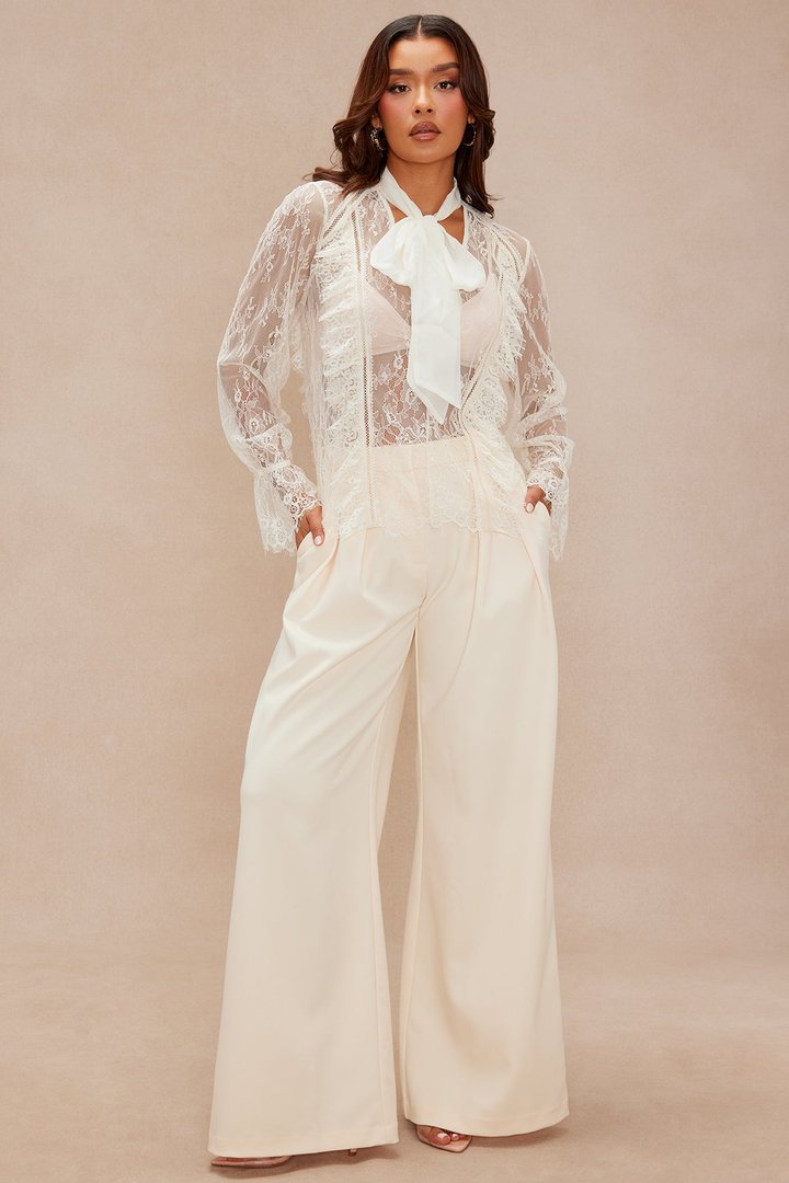 Maria Lace Blouse - Cream