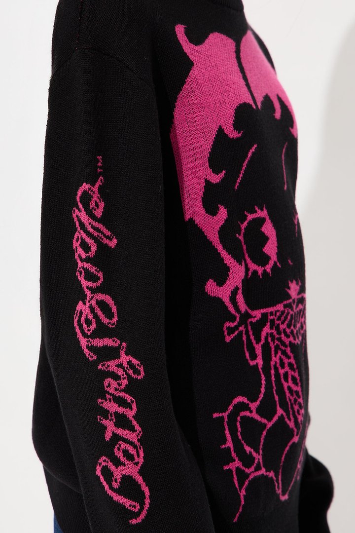 Mini Betty Boop Sweater - Black/combo