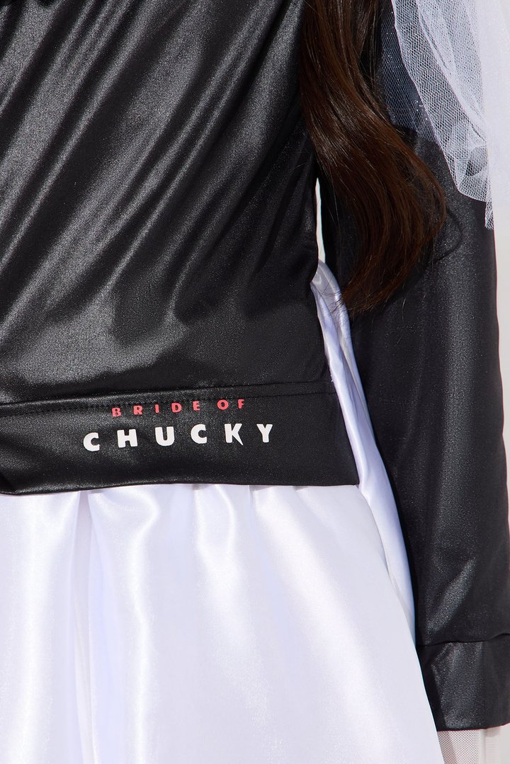 Mini Bride Of Chucky Costume - Black/White