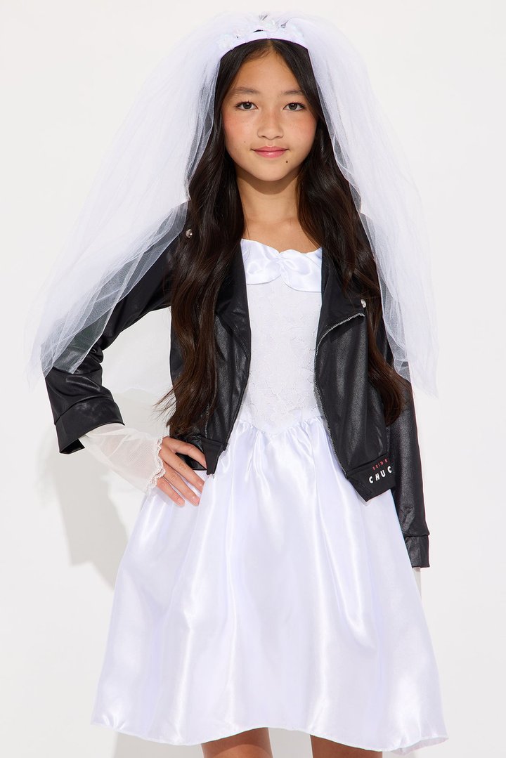 Mini Bride Of Chucky Costume - Black/White