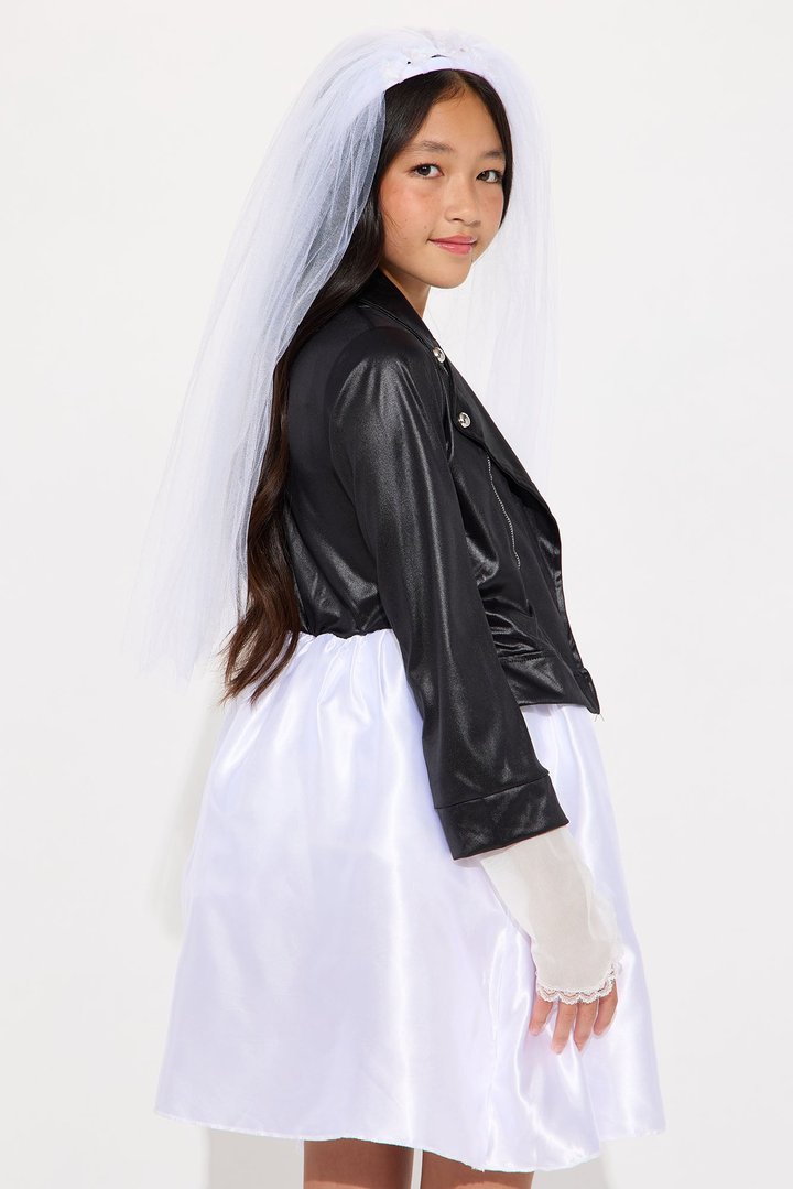 Mini Bride Of Chucky Costume - Black/White