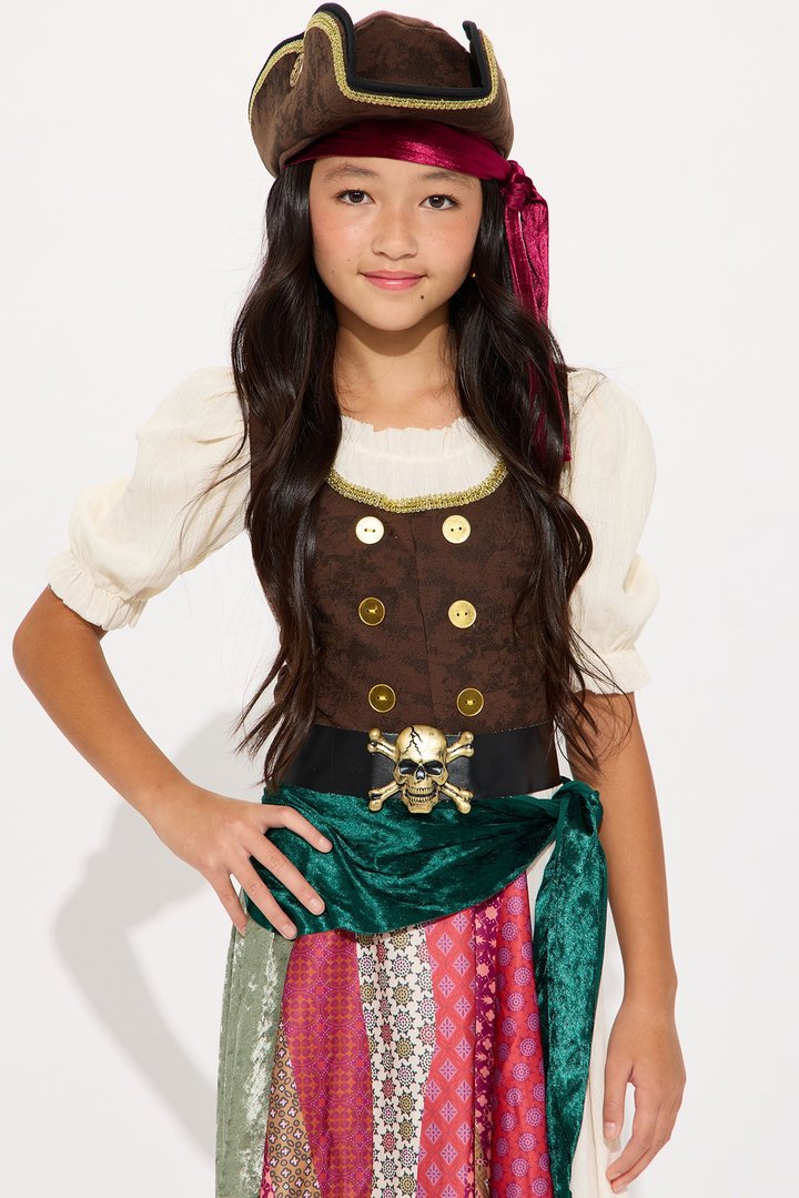 Mini Pretty Pirate Costume - Brown/combo
