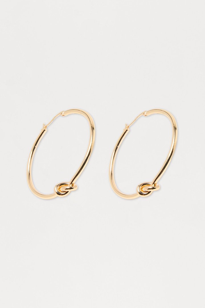 Knot Your Problem Hoop Earring - Gold