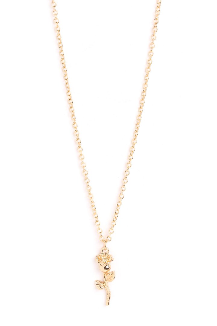 Rose To The Occasion Necklace - Gold
