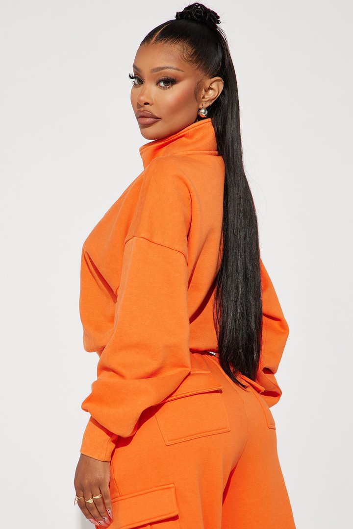 Rested Lounge Pullover - Orange