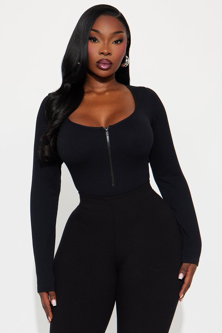 Celine Seamless Bodysuit - Black