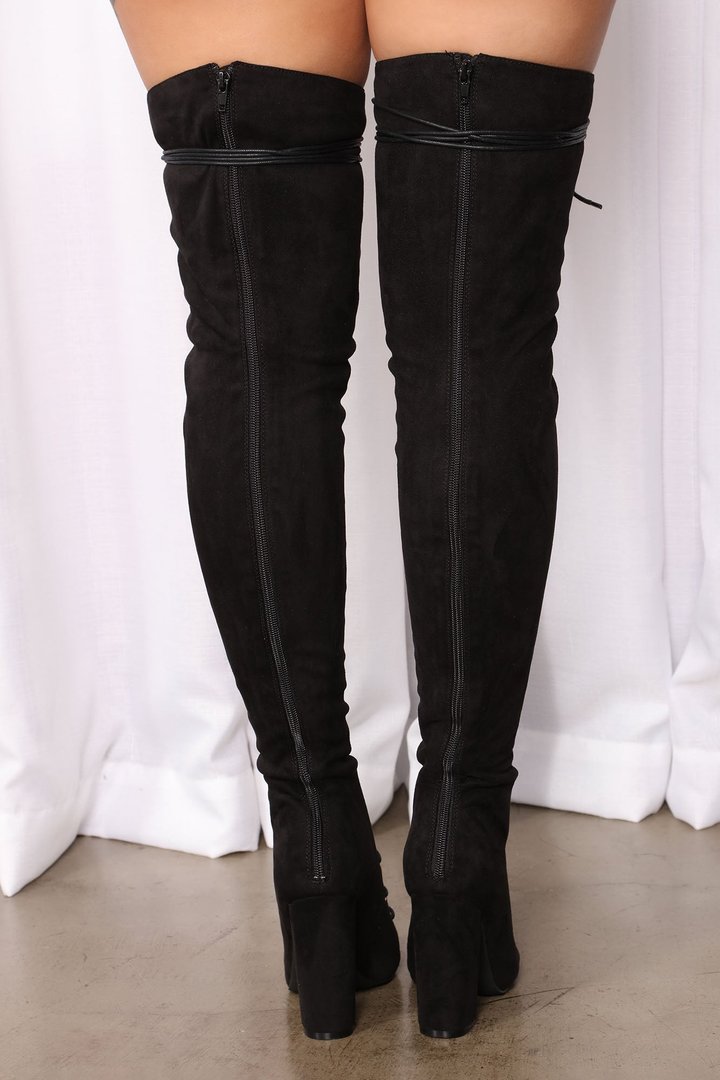Living Legacy Over The Knee Boots - Black