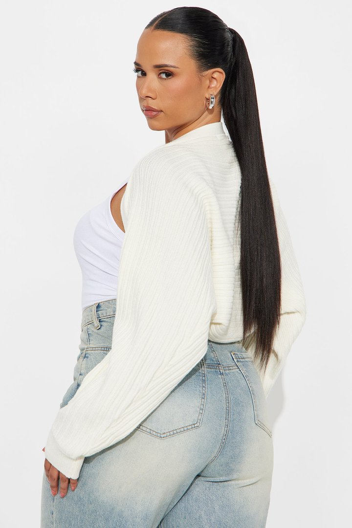 No Promises Bolero Sweater - Cream