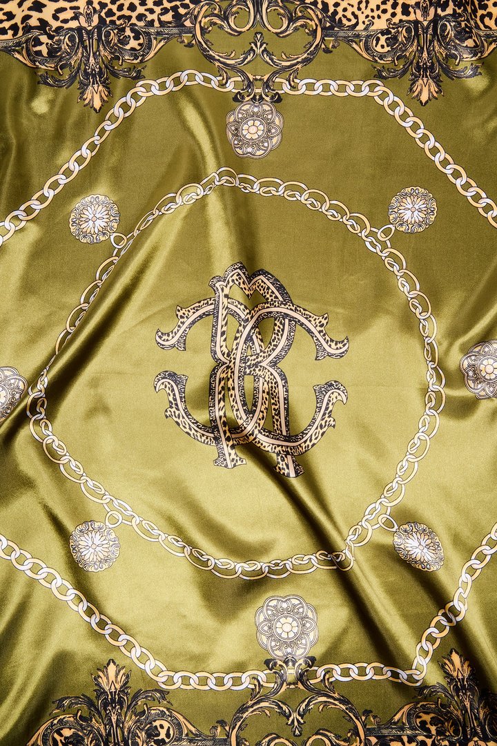 Quiet Luxury Head Scarf - Green/combo