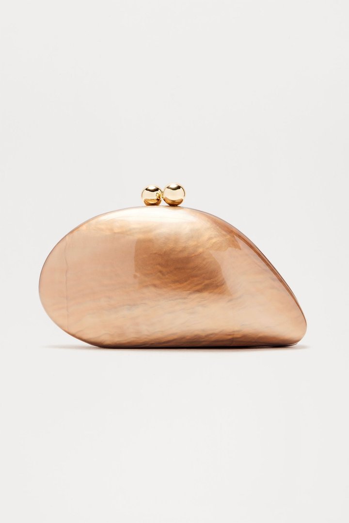 Rich Kiss Clutch - Bronze