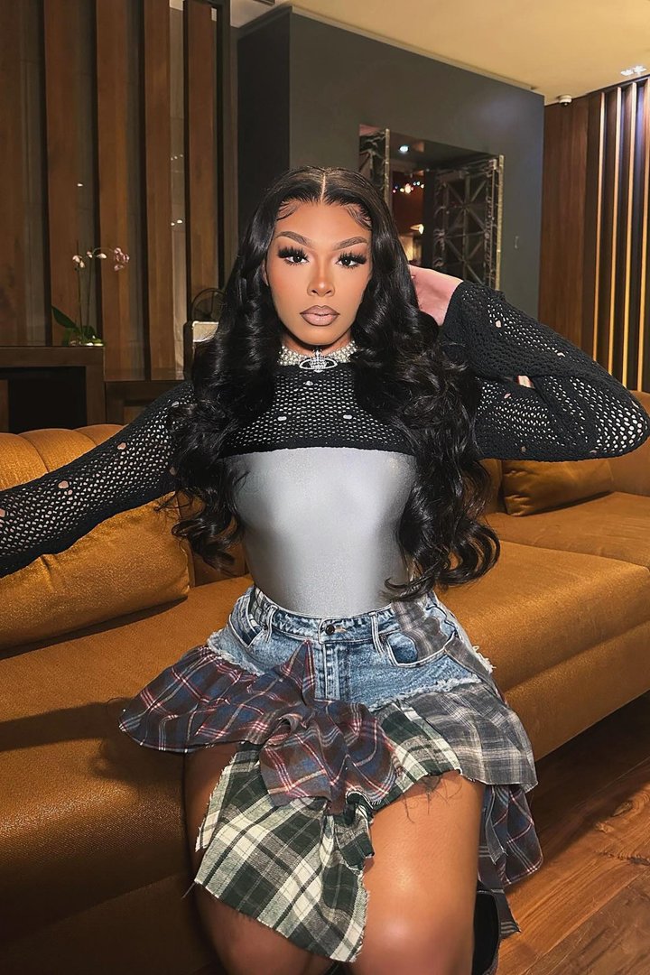 Rad In Plaid Skirt - Medium Wash