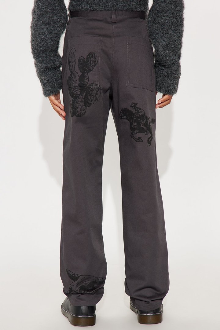 Mini Baggy Cool It Cowboy Pants - Grey
