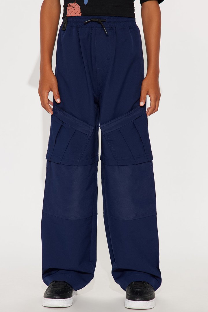 Mini Straight Don't Kill My Vibe Pants - Navy