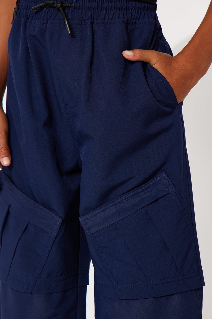 Mini Straight Don't Kill My Vibe Pants - Navy
