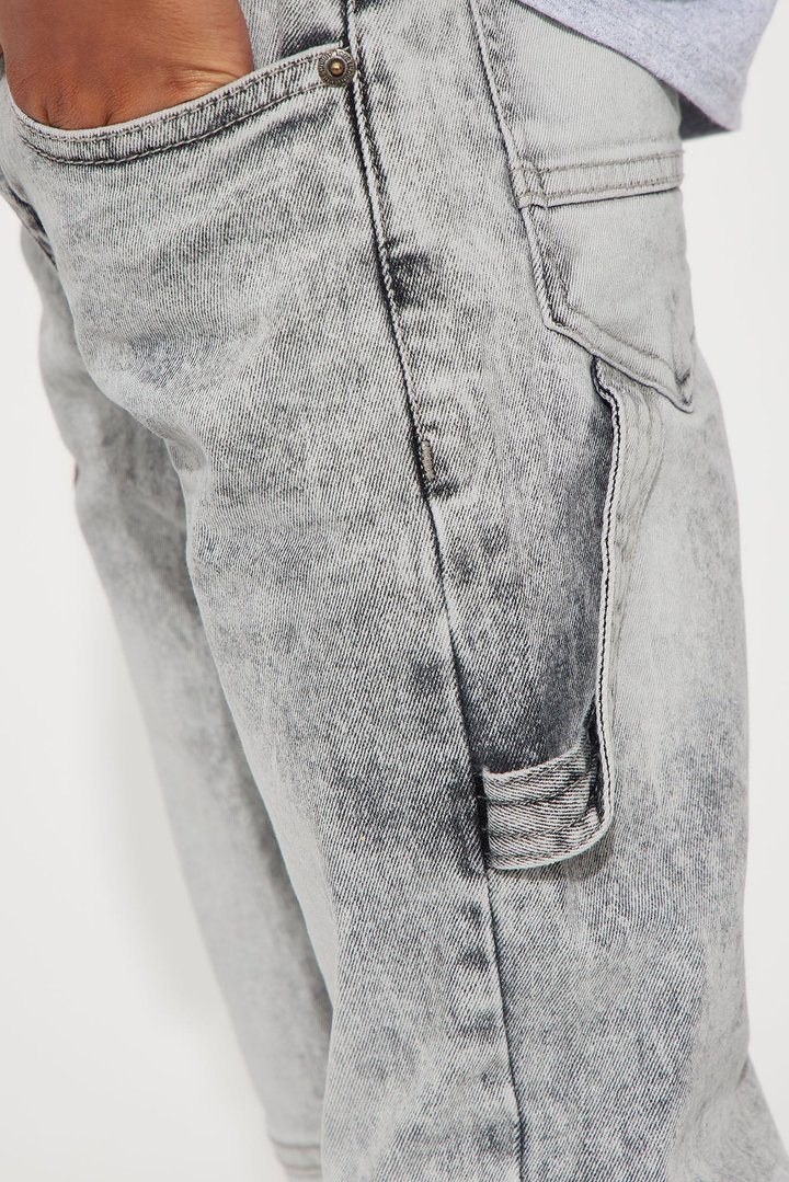 Mini Money Chasers Moto Skinny Jeans - Black Wash