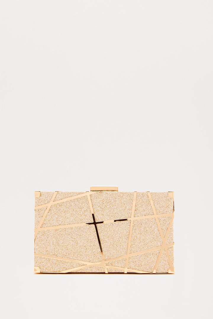 Golden Queen Clutch - Gold