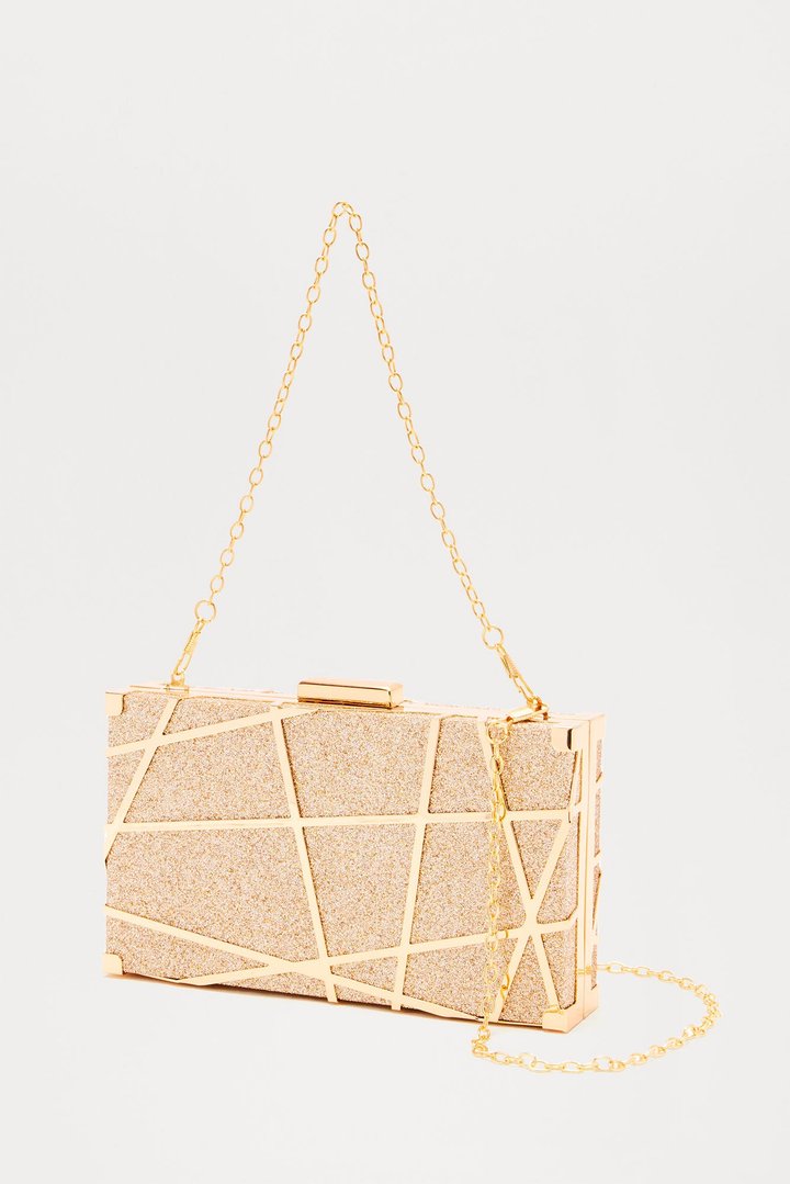 Golden Queen Clutch - Gold
