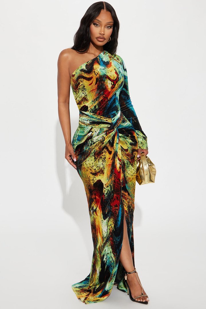 Notice Me Maxi Dress - Multi Color