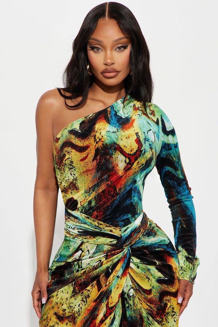 Notice Me Maxi Dress - Multi Color