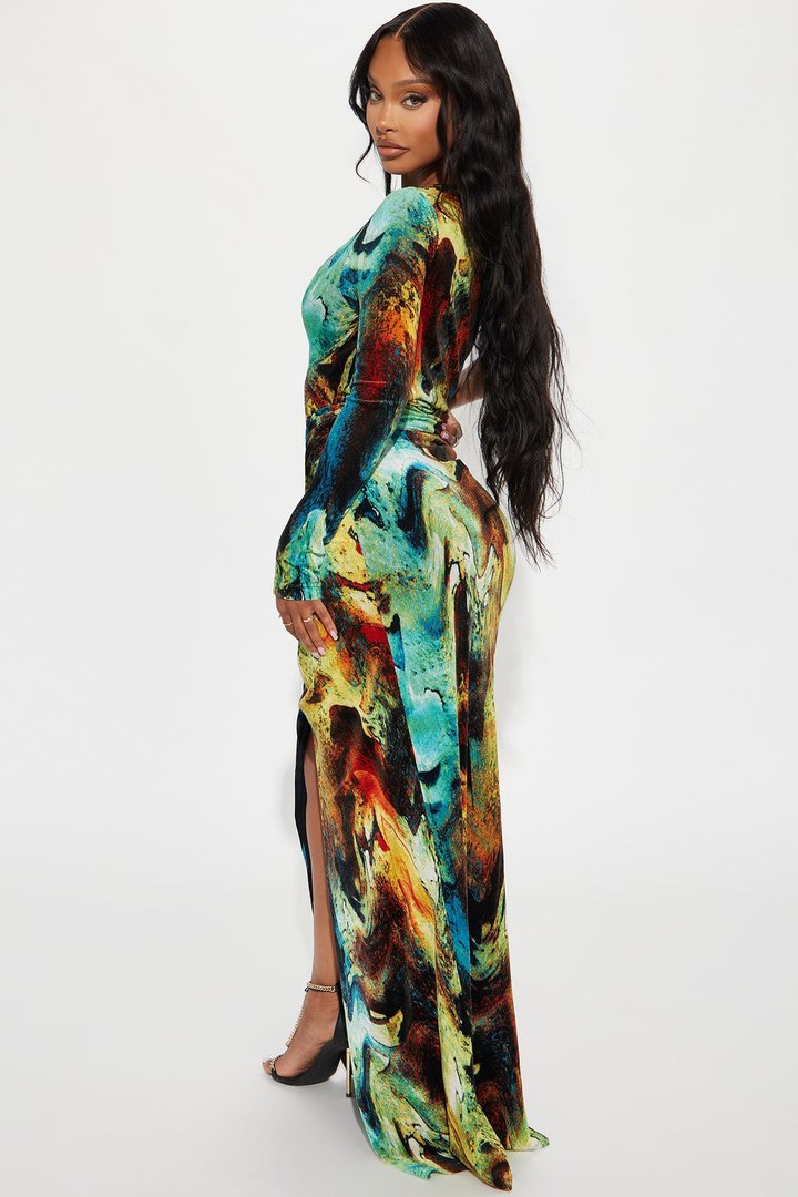 Notice Me Maxi Dress - Multi Color