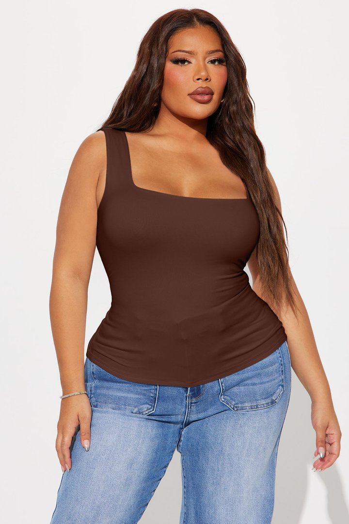 Thalia Tank Top - Mocha