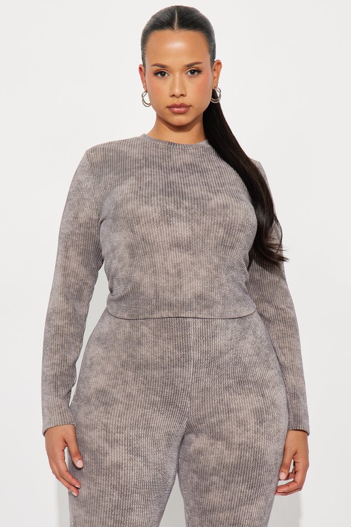 Julia Textured Pant Set - Olive